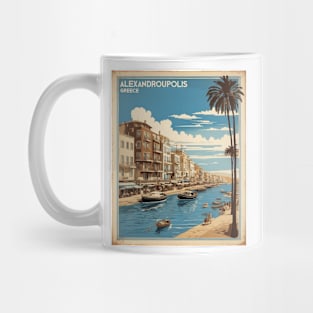 Alexandroupolis Greece Tourism Vintage Travel Poster Mug